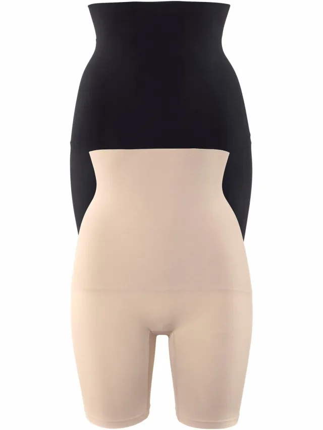 Corrigerende broek beige, zwart, foto 2
