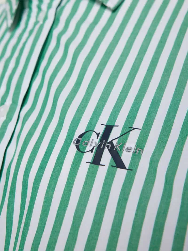 Calvin Klein regular fit pyjamabovendeel van puur katoen groen, foto 2