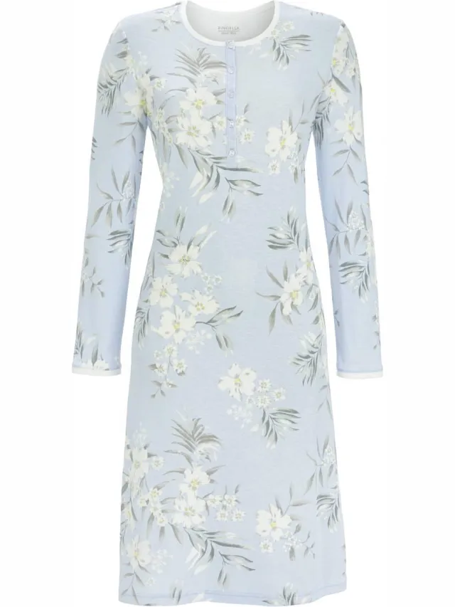 Ringella Pastel Flowers – Nachtkleed – 5511035 – Horizont – Blauw