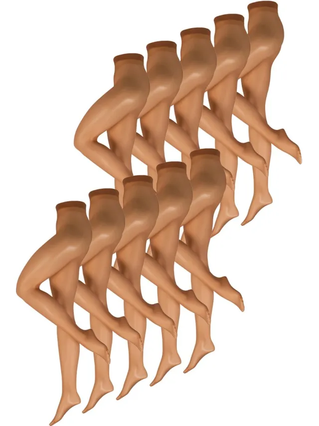 nur die Getailleerde panty, 15 denier Brons