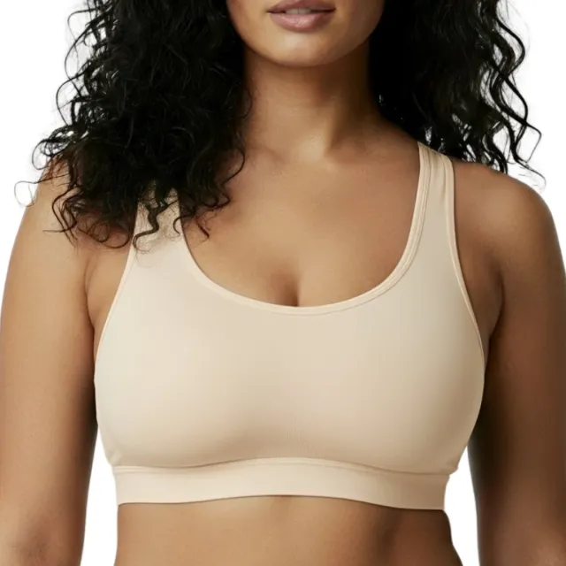Shapetape Naadloze Push Up BH - Beige - Shapetape - BH Dames Zonder Beugel - Naadloze BH - Comfort BH - Magic Bra - Brede bandjes - Beha met Sluiting - Niet-voorgevormde BH - BH met Vulling