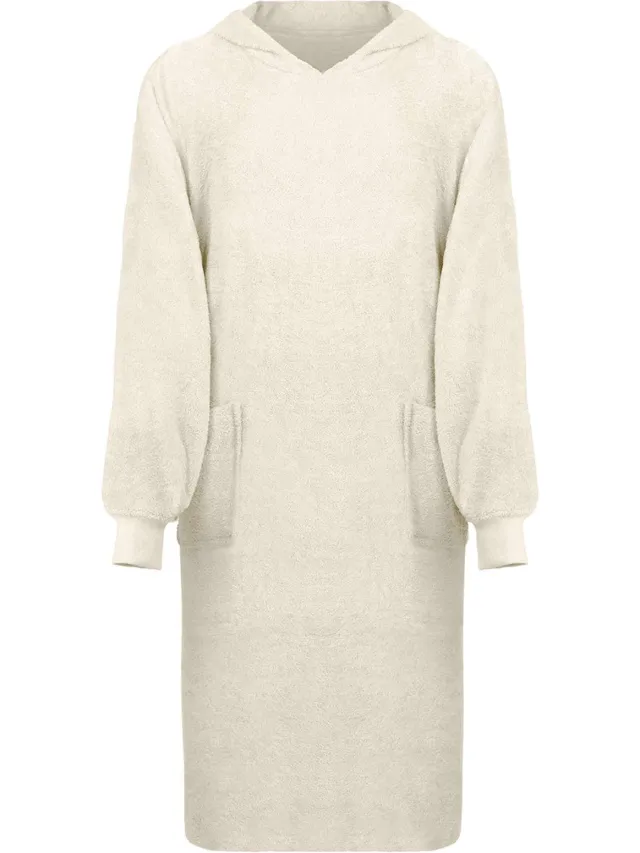 vidaXL Deken hoodie KINN Crème XL Katoen