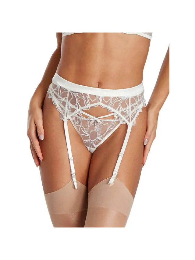 Lascana Jarretels Lascana Bridal Capsule Jarretelgordel Wit