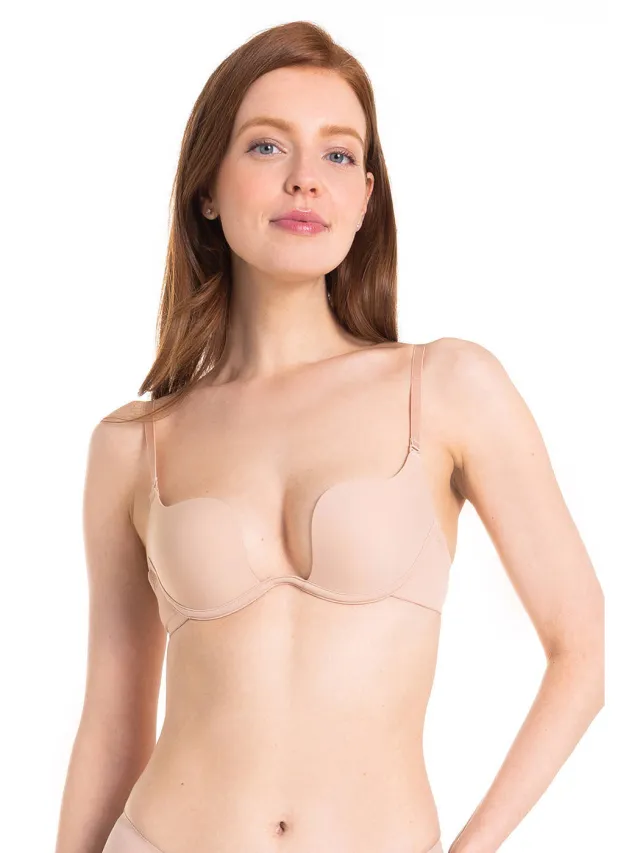 MAGIC Bodyfashion plunge bh beige