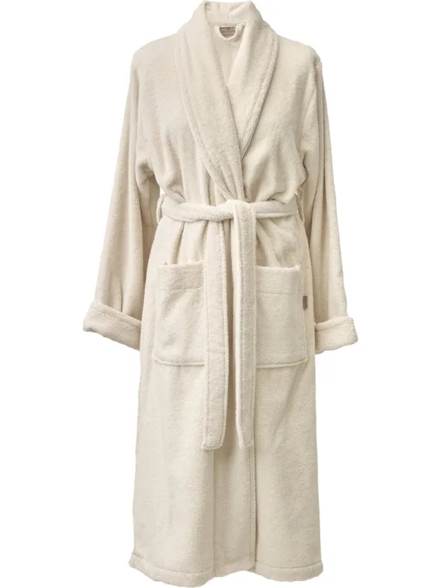 Aquanova London Badjas Birch | XL | Ivoor / Beige | Katoen