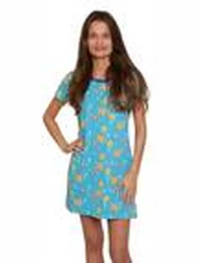 Happy Snooz Happy Pyjama's - Nachthemd dames - Summer Beach | Maat: Blauw