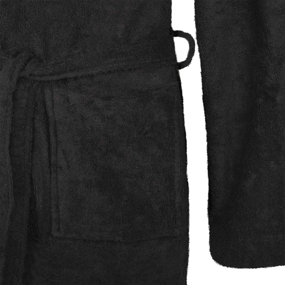 vidaXL Badjas KINN Zwart XXXL Katoen, foto 4