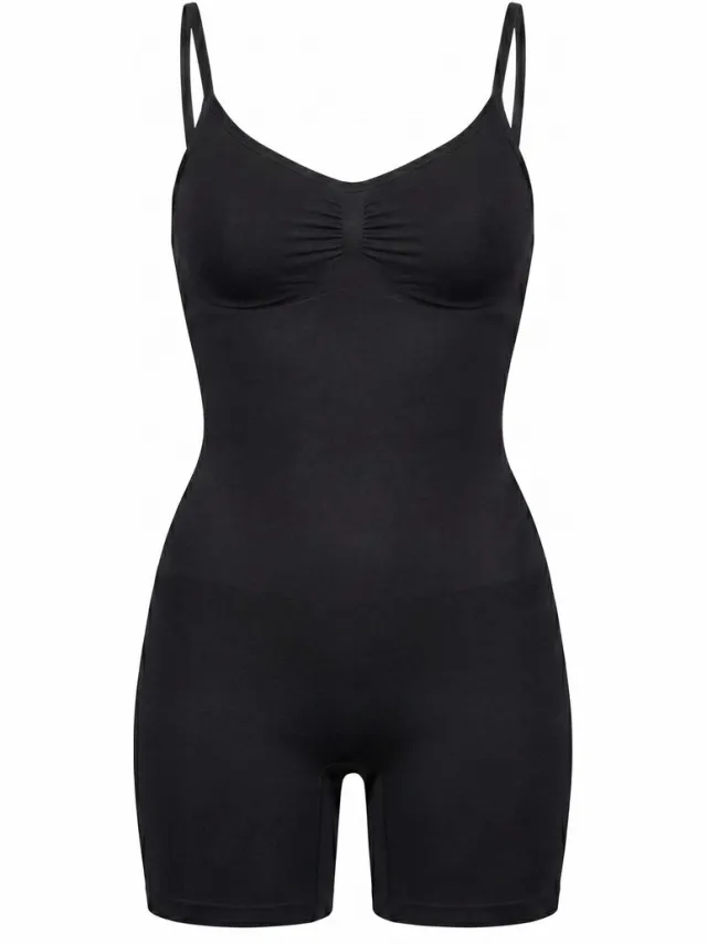 Snocks Shaping Bodysuit Dames – Met Push-up Effect voor de Billen – Corrigerend Ondergoed – Vormt Buik, Taille & Bovenbenen – Ademend & Comfortabel – 1 Stuk Schwarz