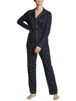 Calida Winter Dreams Pyjama Set Blauw,Versch.kleure/Patroon