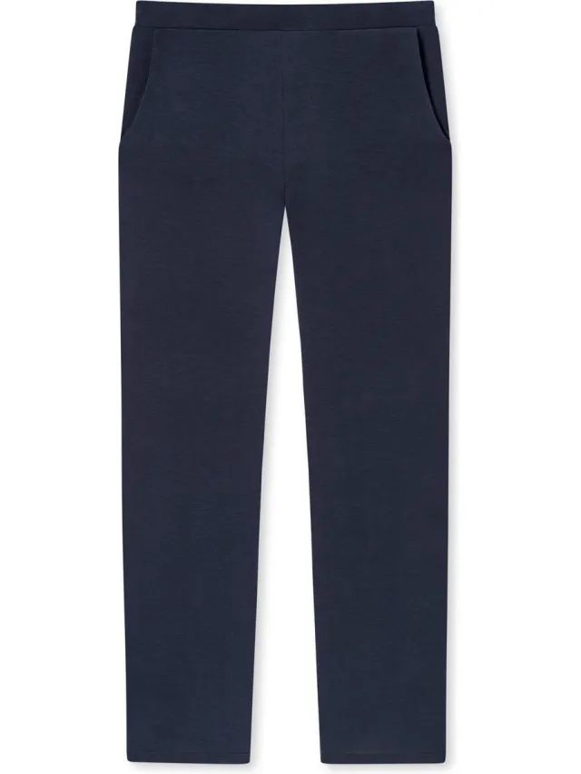 Schiesser Mix&Relax Long Dames Pyjamabroek Blue