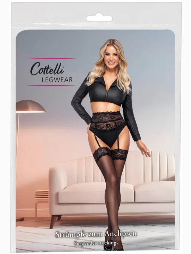 Cottelli Collection Stockings – Zwart