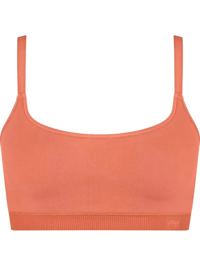Sloggi EVER Infused Multi Vit Padded Bra Dames Beha - Apricot Brandy Oranje