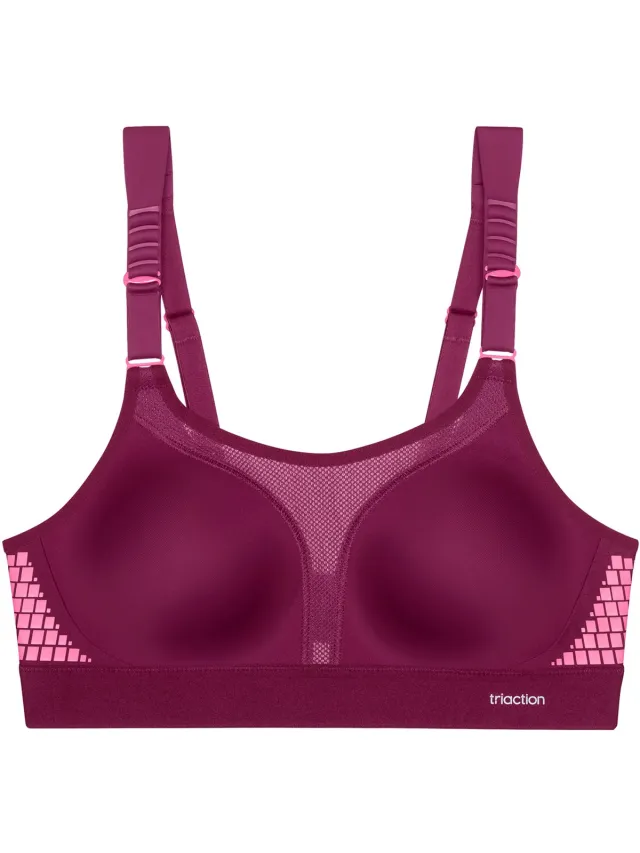 Triumph Bügelloser BH Triaction Extreme Lite bordeaux