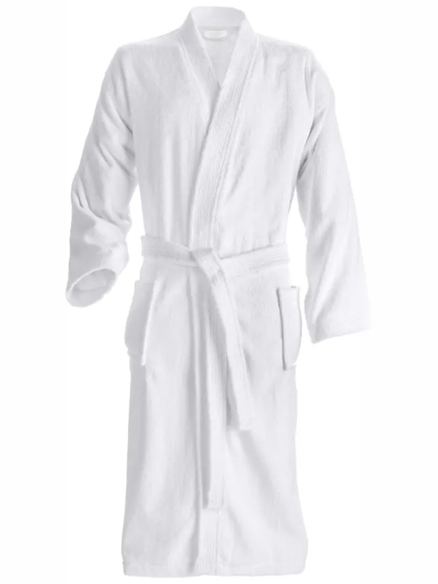 ERWIN M. Badjas Adria kimono; Kledingmaat L/XL; wit
