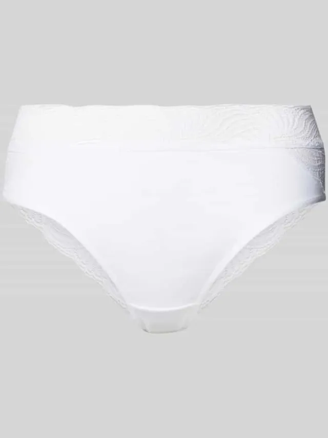 Hanro Slip met kanten details Wit