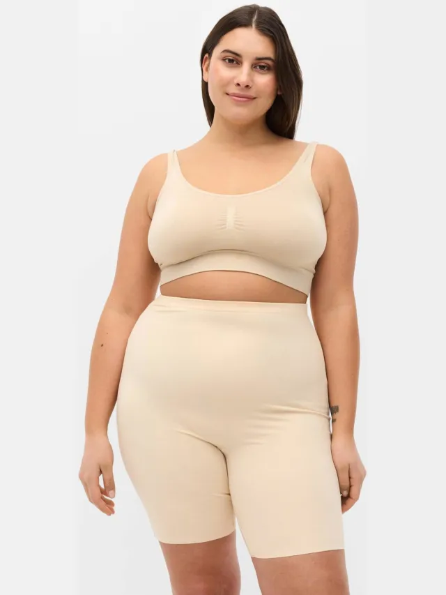 Zizzi licht corrigerende short lichtbeige