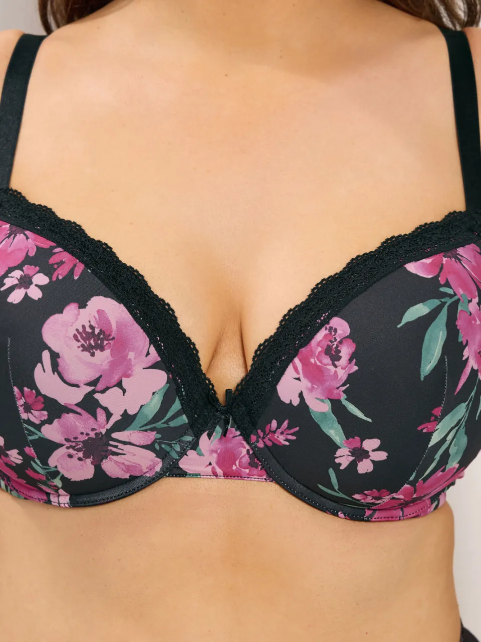 Yours Yourset 3Pack Rode Bh's Met Bloemensize rood, foto 5