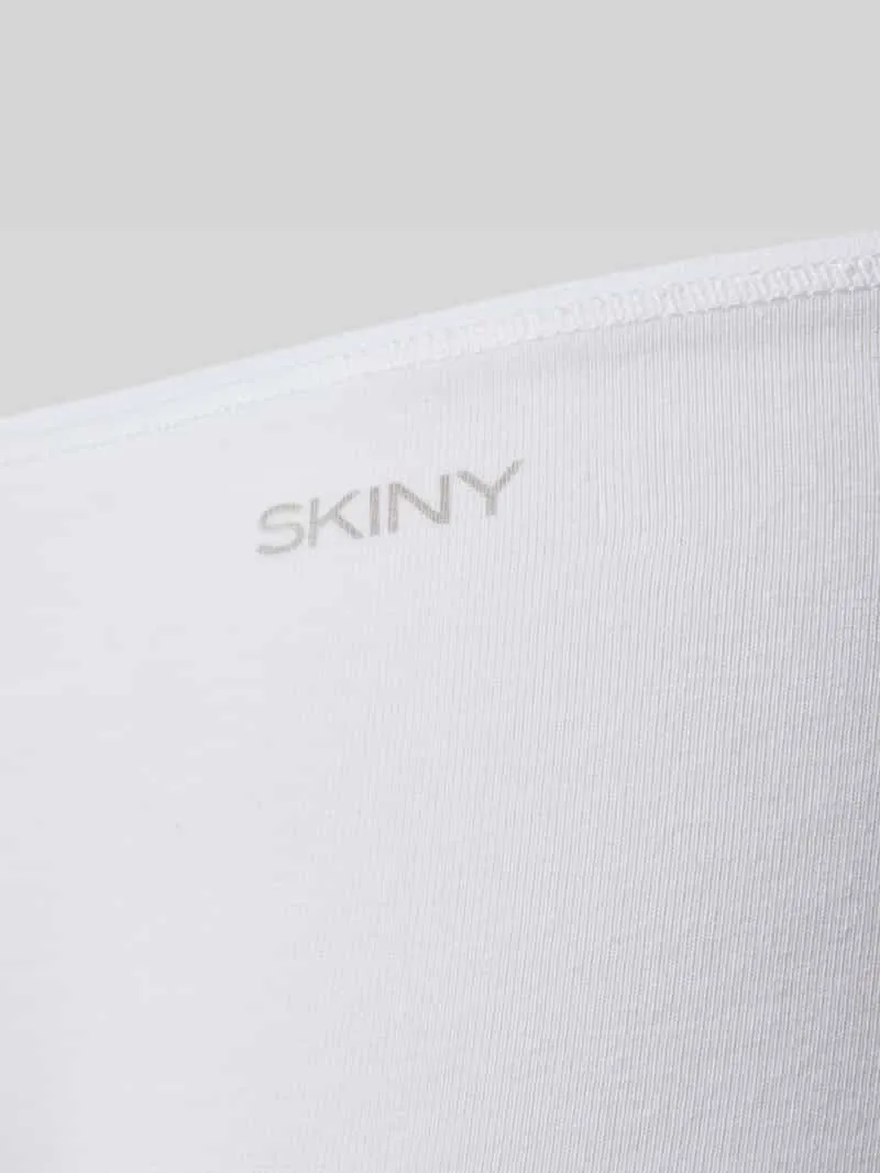 SKINY Slip met logo en elastische band wit, foto 3