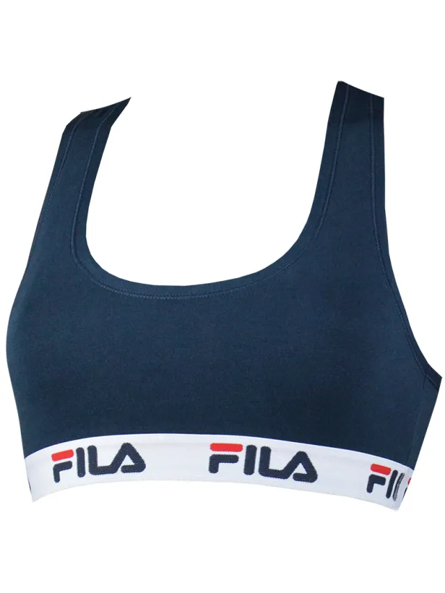 Fila Bustier Zonder Vulling Katoen Marineblauw