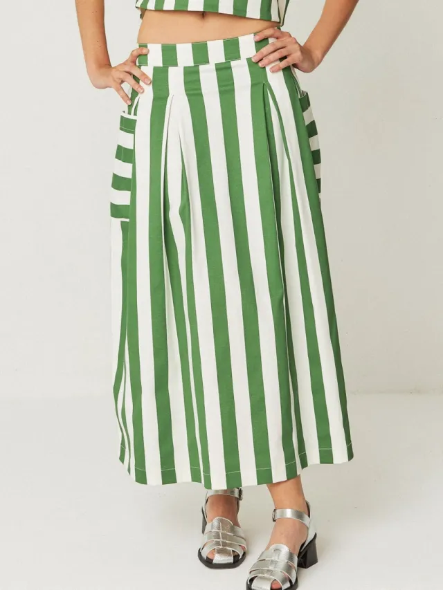 Skfk dames vegan Rok Irama Wit Groen