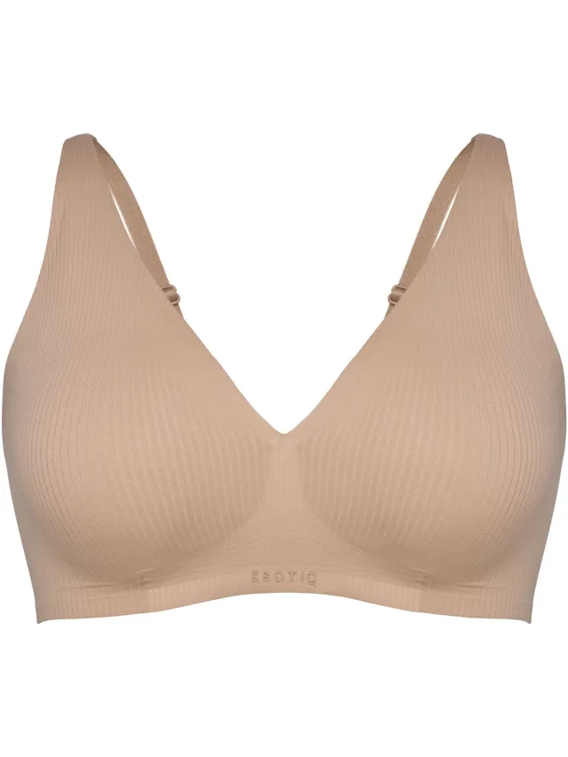 ESOTIQ Everyday - Beha-top - Panterprint - Zonder beugels - Beige
