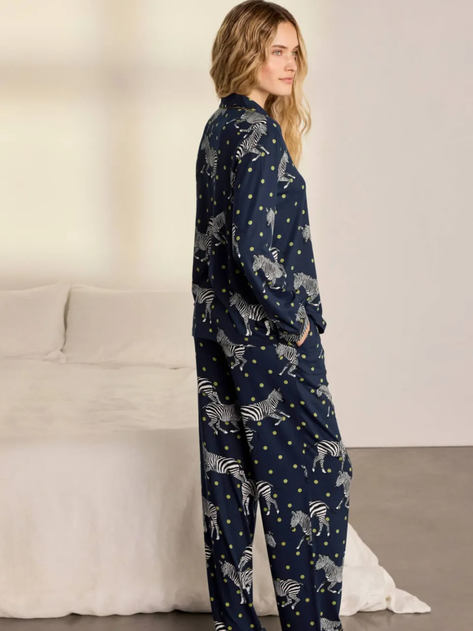 Chelsea Peers pyjama donkerblauw donkerblauw/multi, foto 5