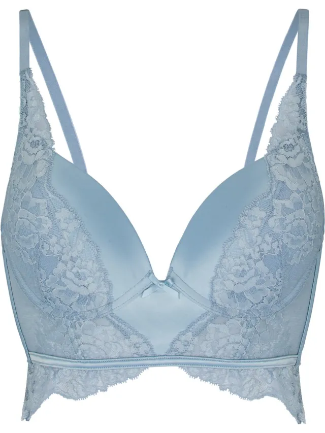 Hunkemöller Push-Up Longline Bra Rosie Blauw