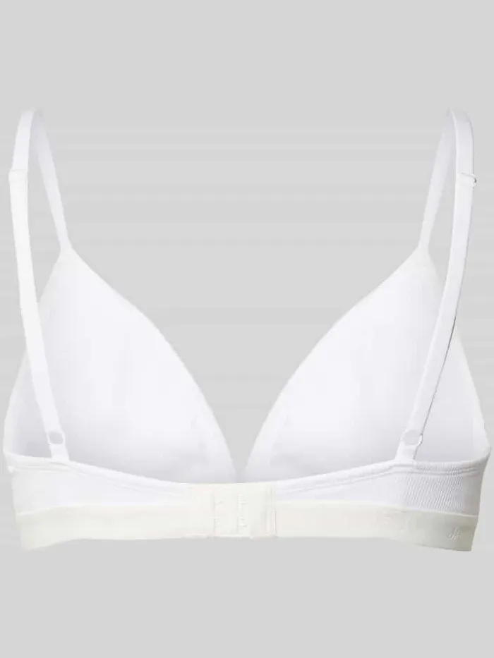 Jake*s Casual Triangel-bh met elastische band met logo wit, foto 2