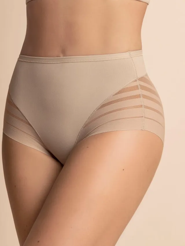 Leonisa Lace Stripe Undetectable Slip | Nude