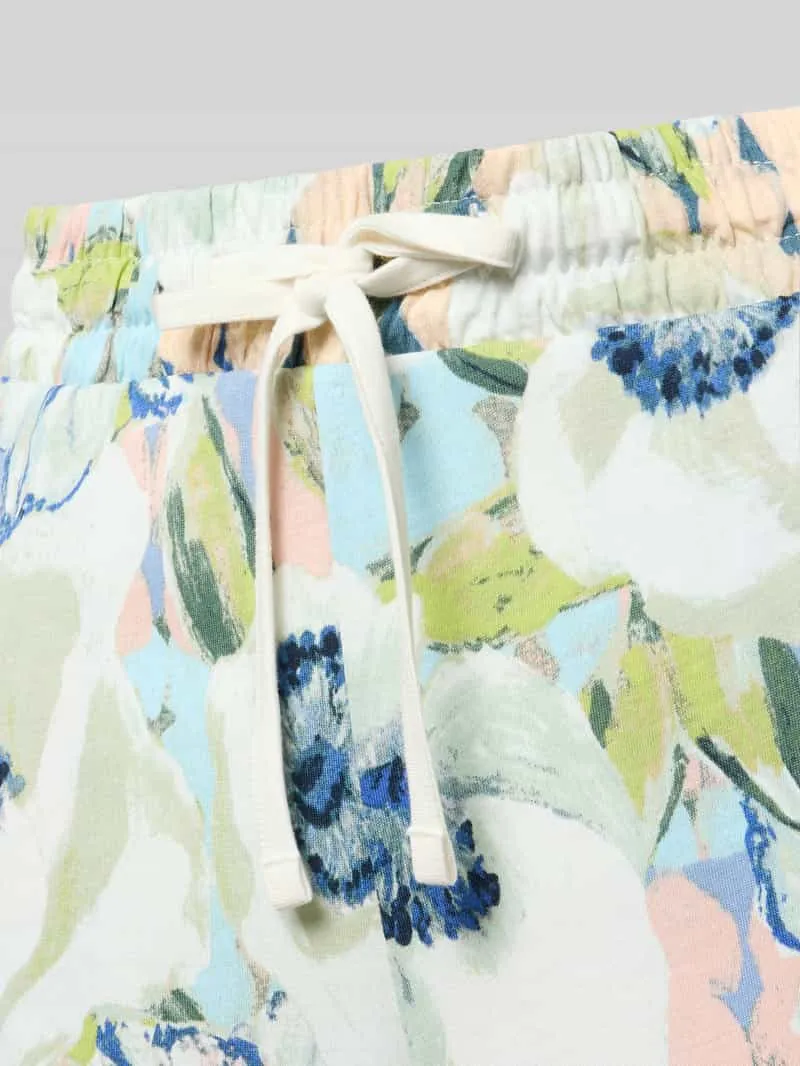 Christian Berg Woman pyjamabroek in all-over look met elastisch band mauve, foto 2