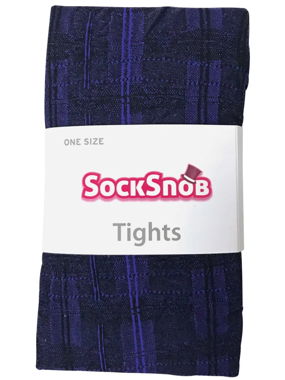 Sock Snob Dames80 denier ondoorzichtig patroon panty's - Skye Blauw, foto 2