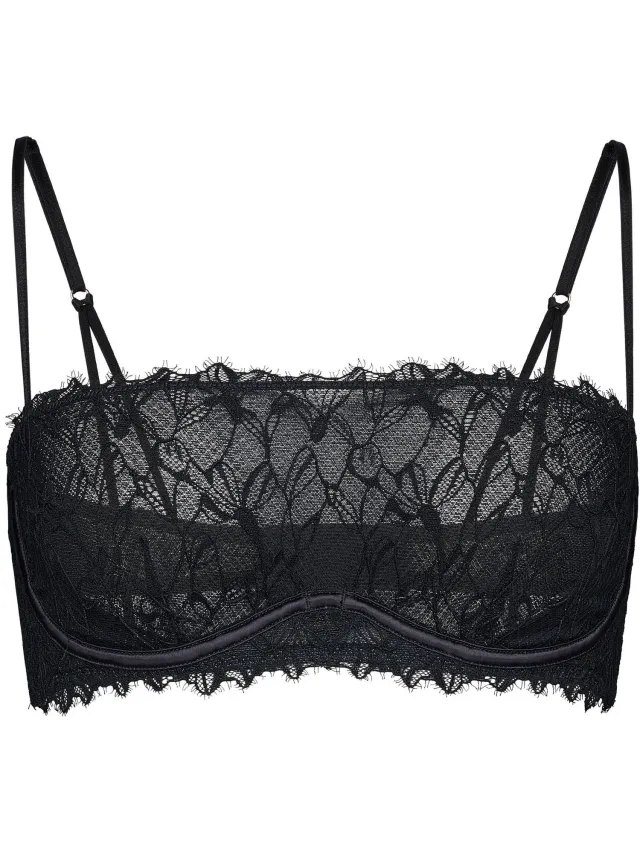 ESOTIQ Cmon - Zachte kanten bralette - Zwart