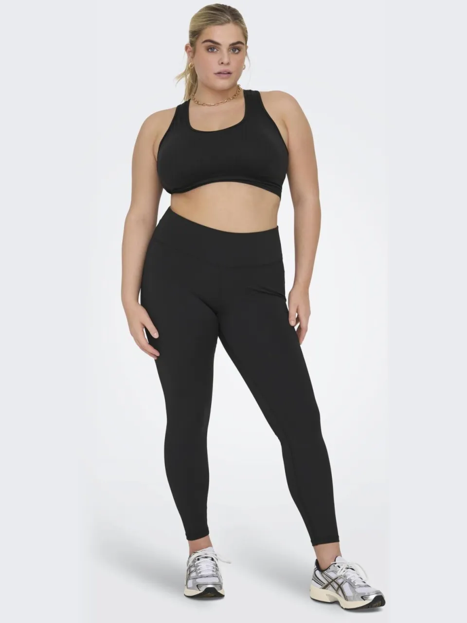 Only Play CURVY Plus-bh medium support ONPDAISY - zwart, foto 4