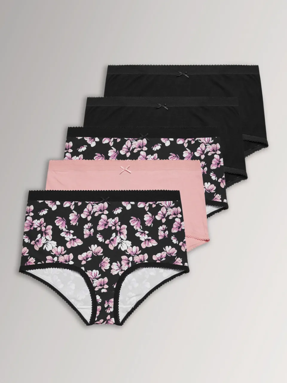Yours 5Pack Roze Bloemenprint Maxislips-60, foto 5