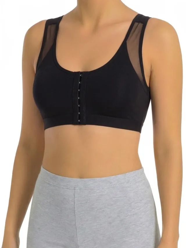 OTS Katoenen bralette Zwart