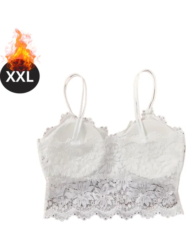 Bovista BH Zonder Beugel - Zonder Bandjes - Push-up Bh's - Comfort Beha - Comfortabel - Wit