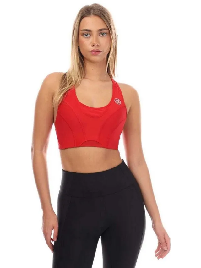Skins Dames/Dames Serie-3 Sportbeha (Rood)