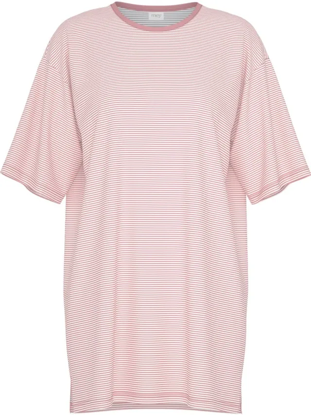 Mey Damen Bigshirt Serie Simple Stripes bridal rose