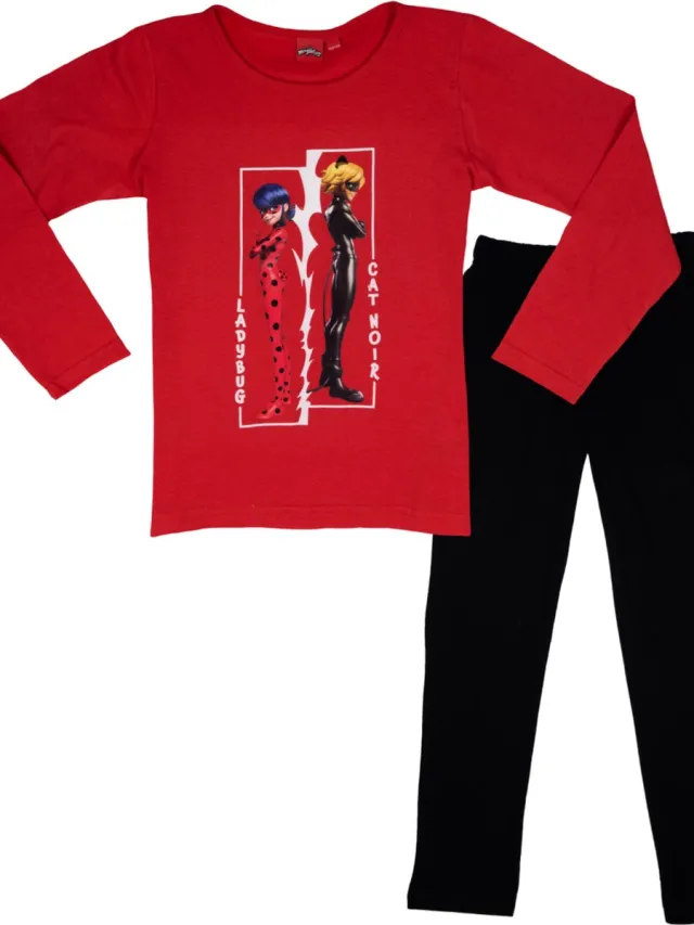 Miraculous Ladybug Pyjama - Rood/Zwart - Katoen