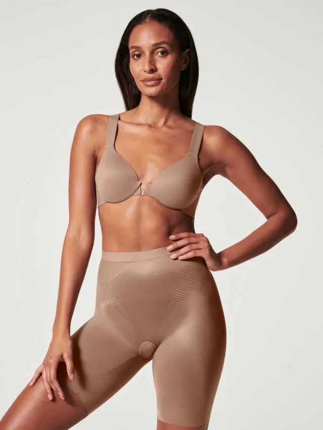 SPANX SPANXshape™ Invisible medium corrigerende Mid-Thigh short donkerbeige