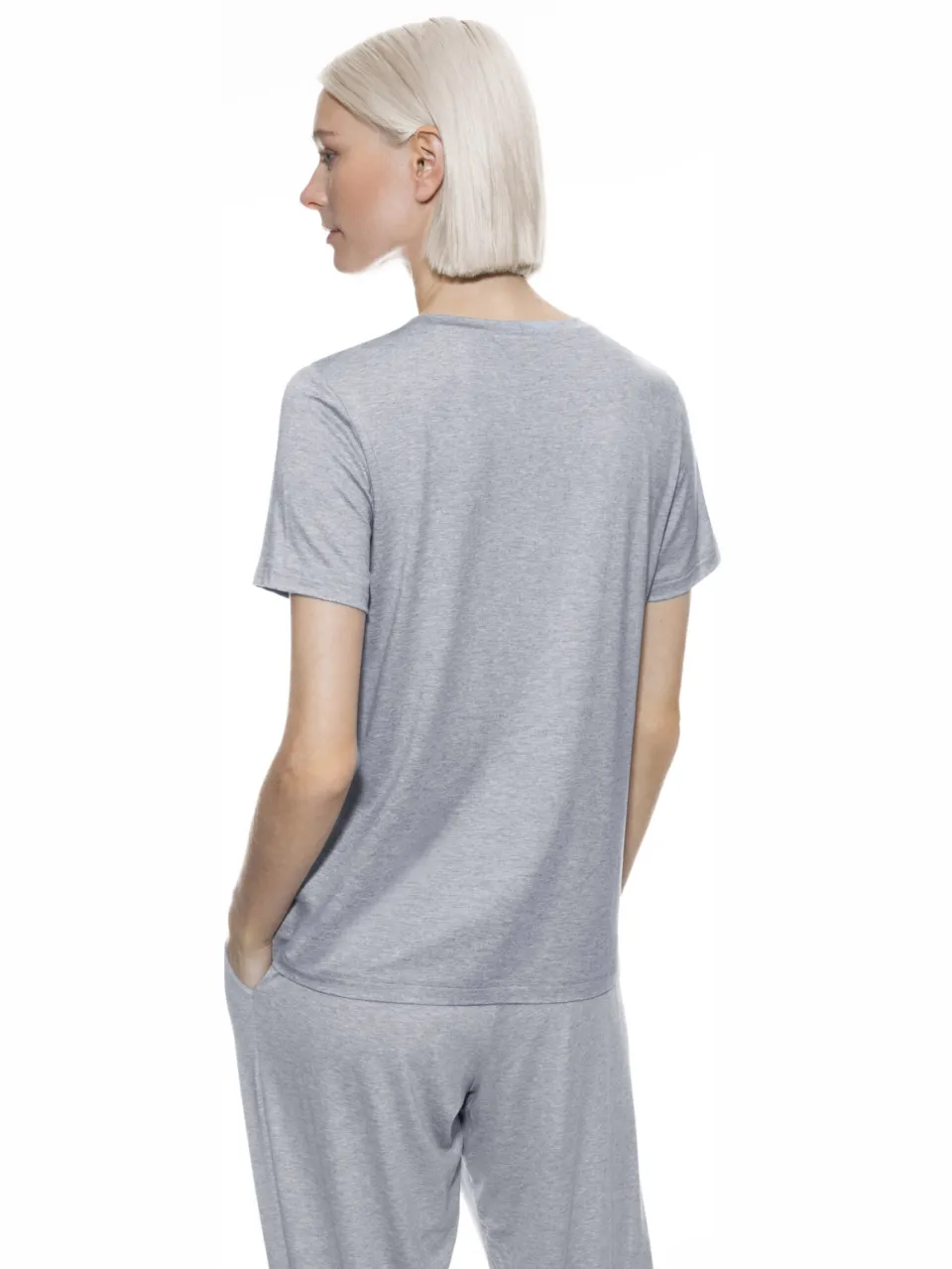 Mey T-shirt Serie Easy Night Light Grey Melange, foto 2