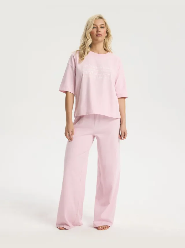 ESOTIQ Bloovii Sleepy - Damespyjama - Oversized - Roze