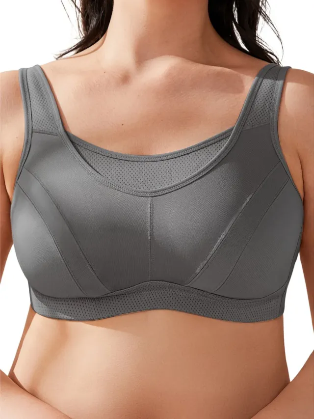 Currero BH Zonder Beugel - Strapless - Zonder Bandjes - Met Voorsluiting - Push-up Bh's - Comfort Beha - Comfortabel - Grote Sluiting - Grijs - Cupmaat