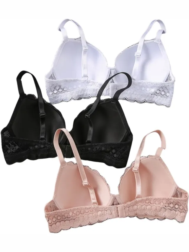 Currero BH Zonder Beugel - Strapless - Zonder Bandjes - Met Voorsluiting - Push-up Bh's - Comfort Beha - Comfortabel - Grote Sluiting - Veelkleurig - Cupmaat