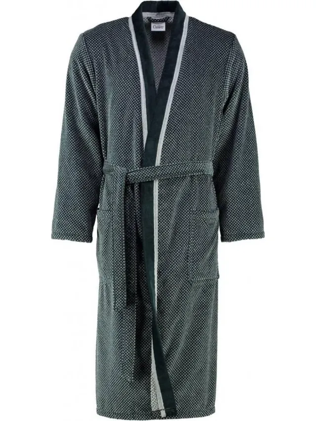 Cawö Cawo Badjas 4839 Velours - Blau 48