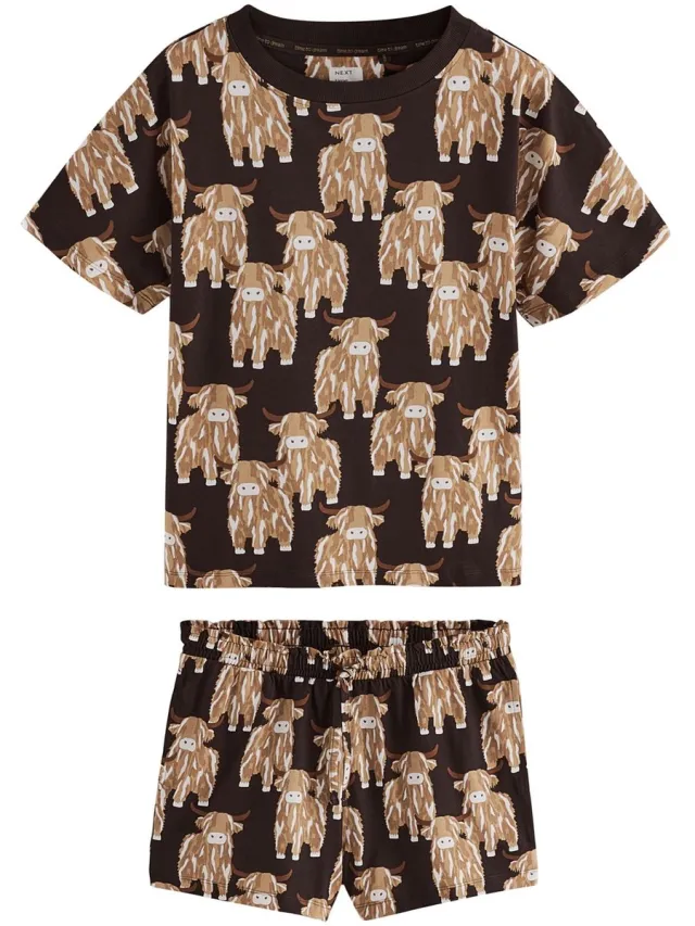 Next Dames - Pyjama met korte mouwen - Bruin Chocolate Brown