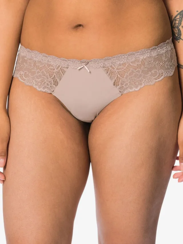 HEMA Damesstring micro beige (beige)