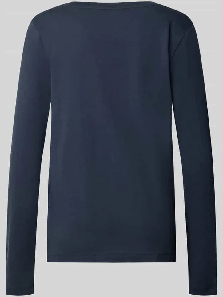 Marc O'Polo Regular fit pyjamabovendeel van puur katoen donkerblauw, foto 2