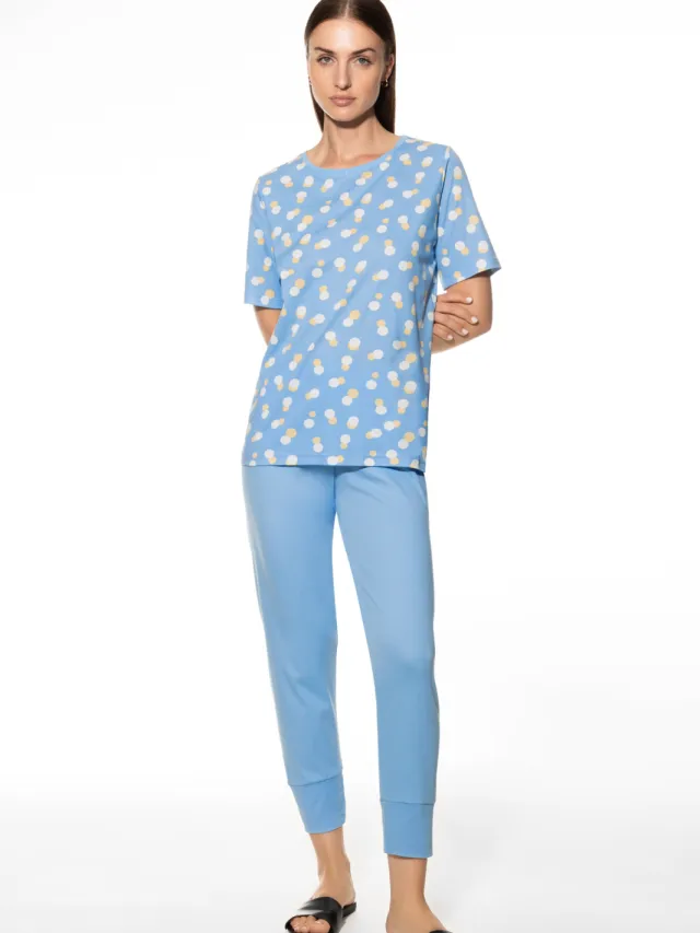 Mey Pyjama Serie Adryelle Angel Blue blauw