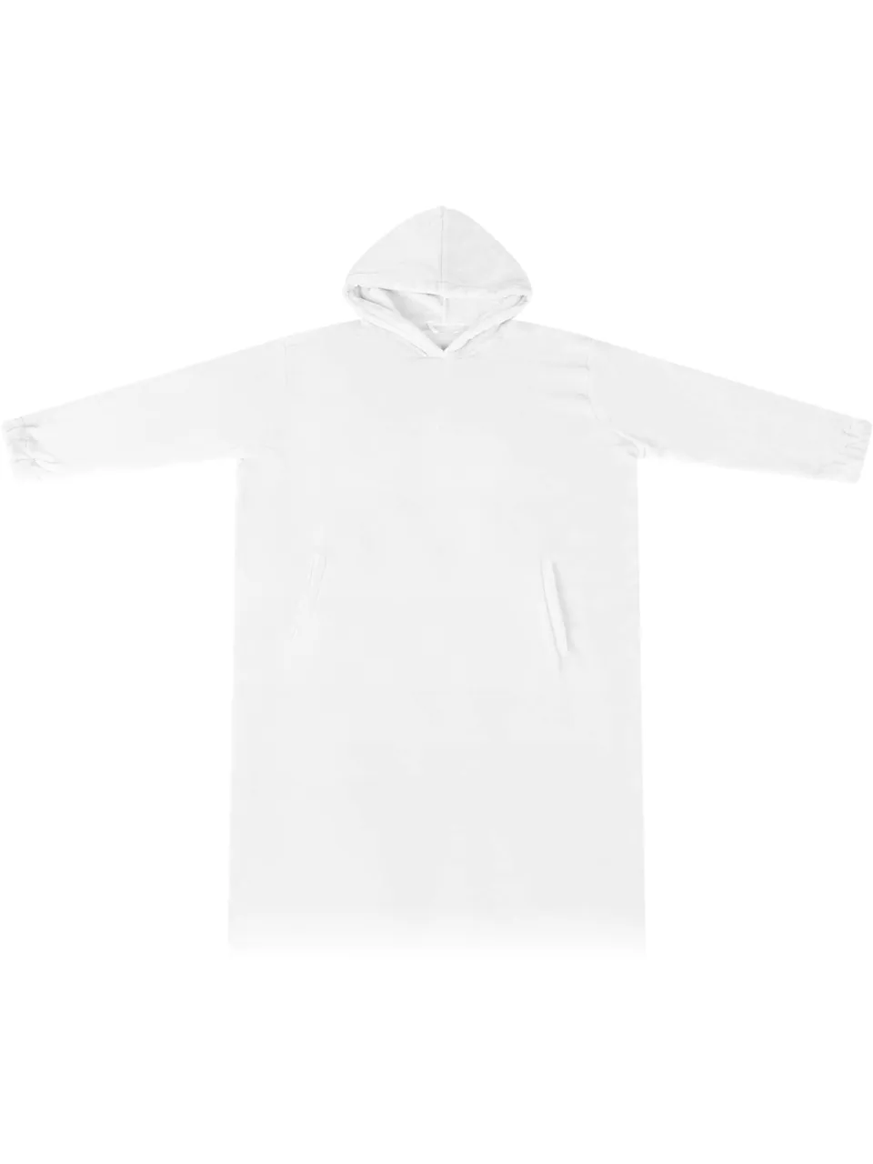 vidaXL Deken hoodie Wit S Flanel, foto 2